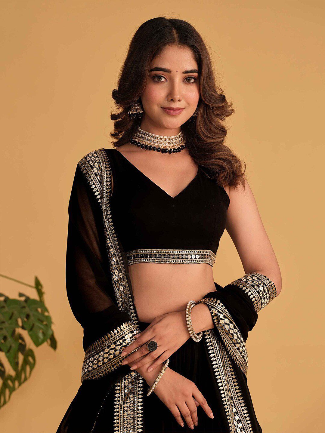 Kalavati's Black Lehenga Choli