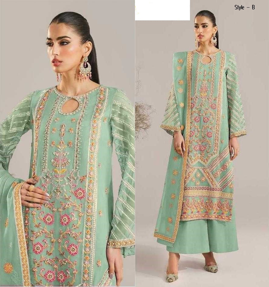 Pakistani Designer Hit Embroidered Wedding Party Wear Dress