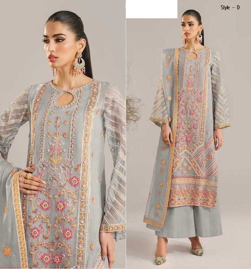 Pakistani Designer Hit Embroidered Wedding Party Wear Dress