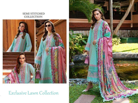 Pakistani Designer Luxury Heavy Embroidered Cotton Lawn Suit