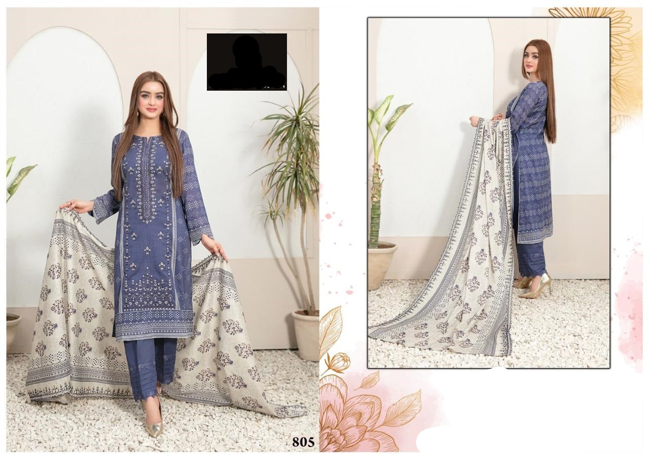 Pakistani Designer Hit Printed Lawn Cotton Suit