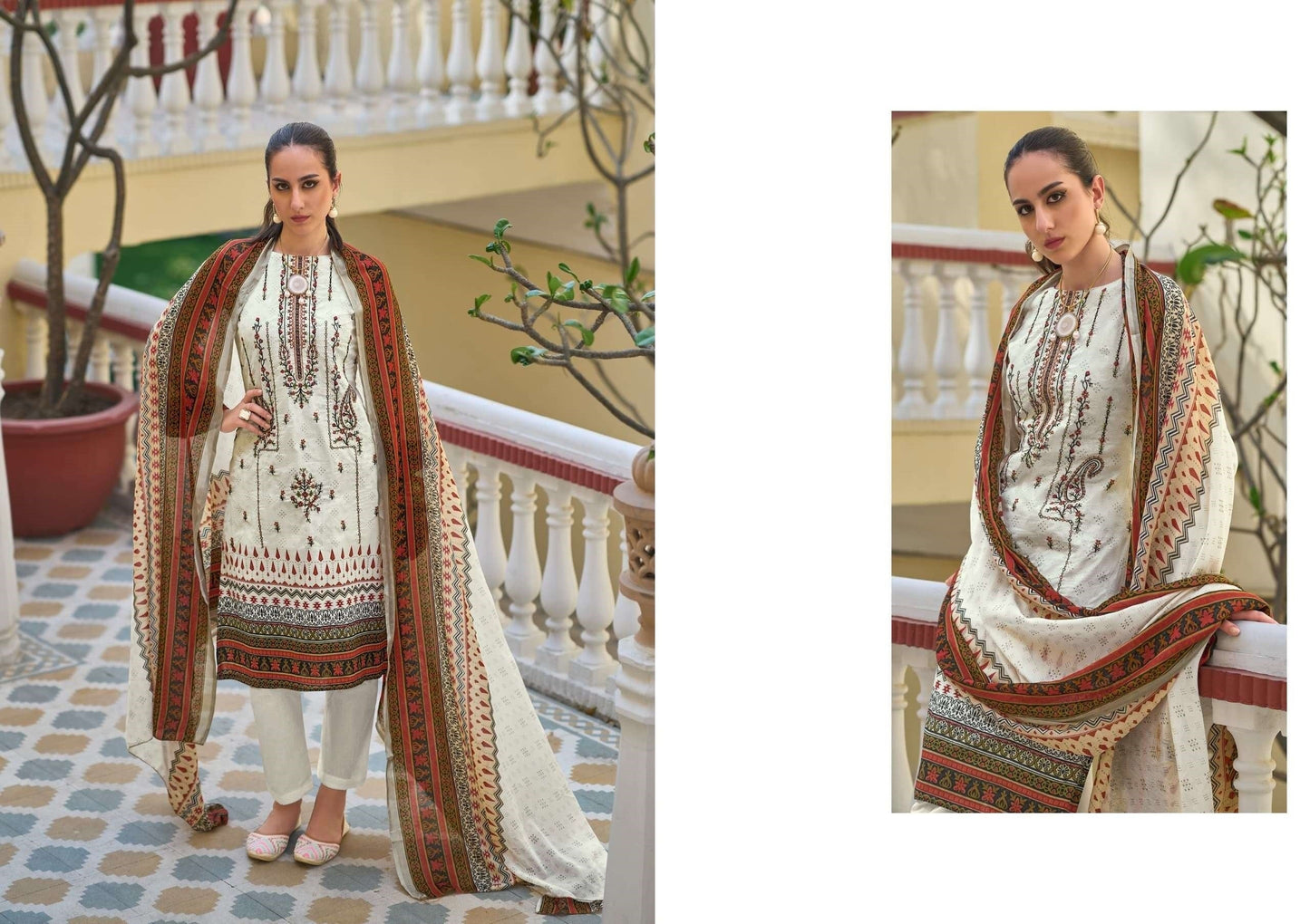 Pakistani Designer Hit Embroidered Lawn Suit