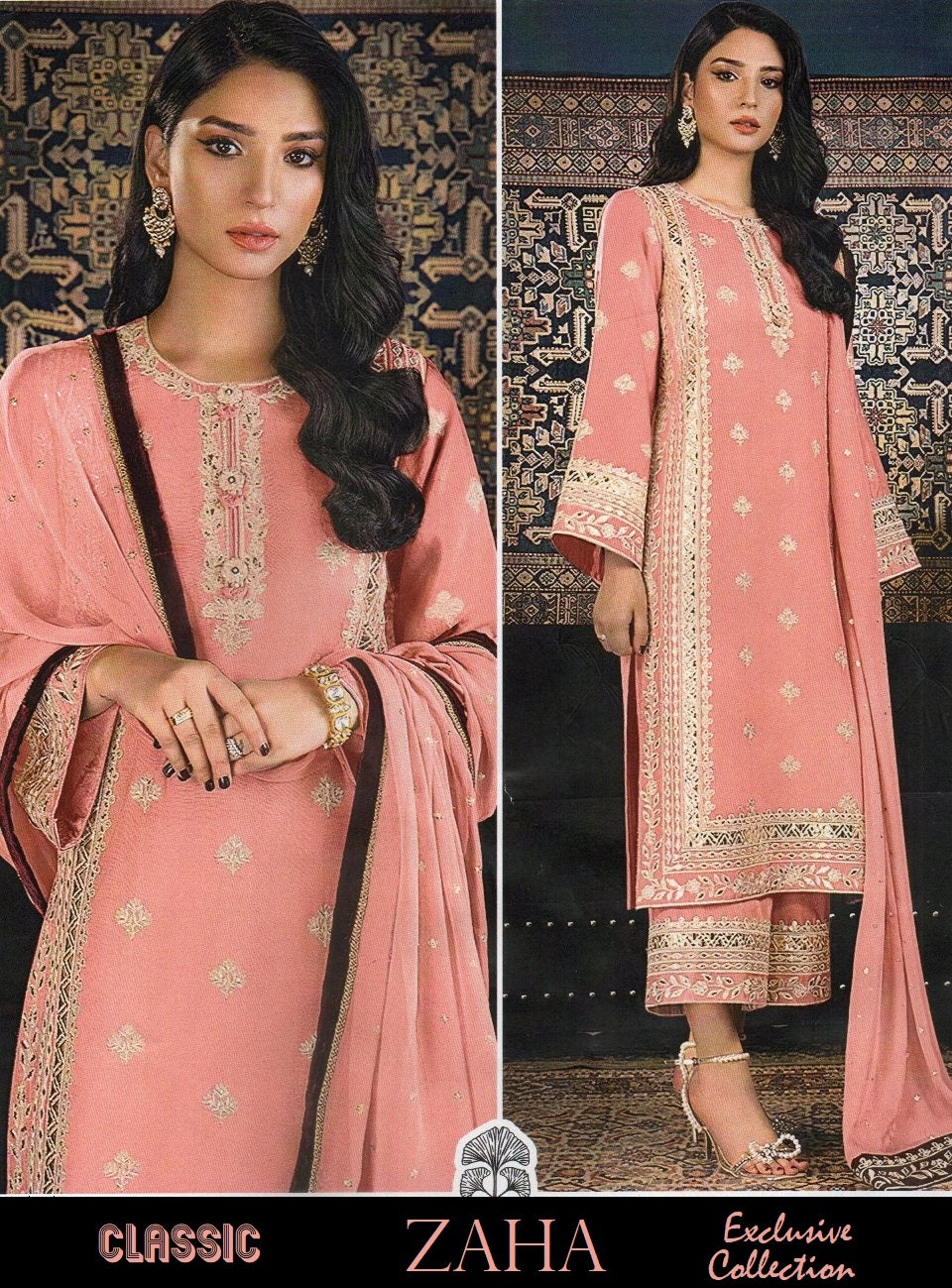 Classic Pakistani Designer Luxury Hit Party Wear Suit