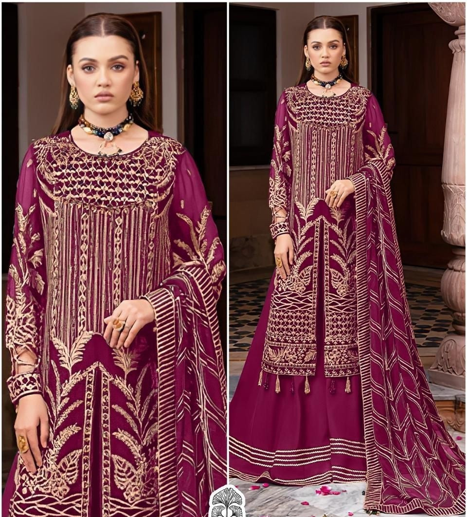 Pakistani Designer Luxury Hit Wedding Party Wear Dress