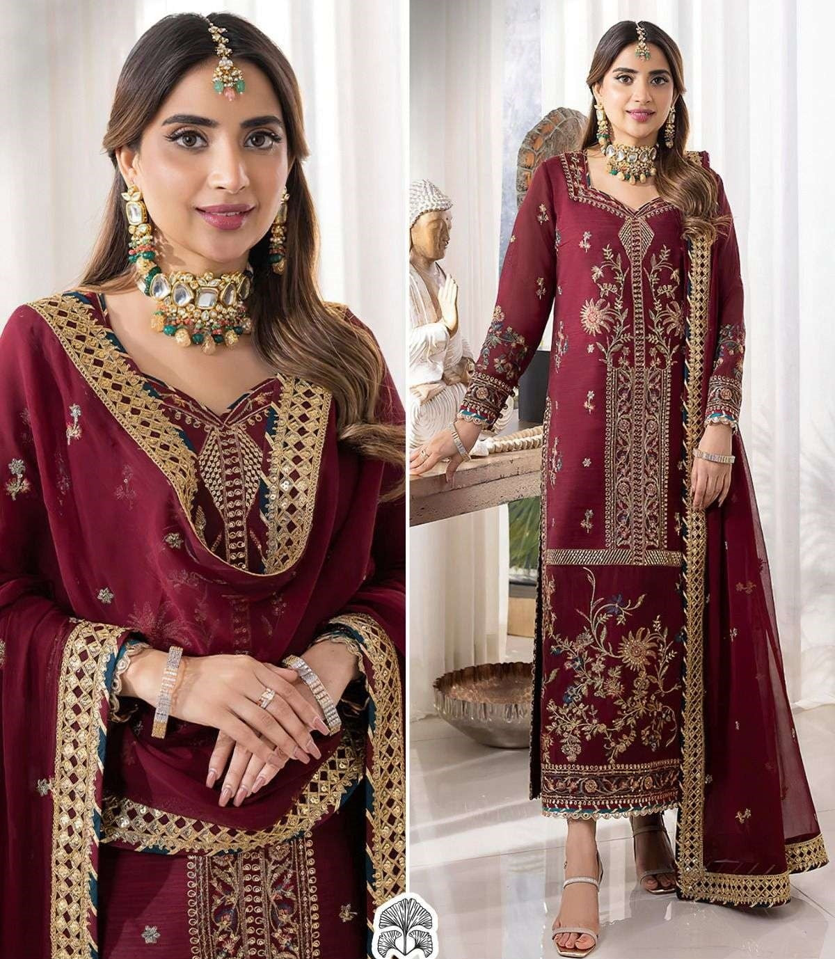 Pakistani Designer Luxury Wedding Party Wear Suit