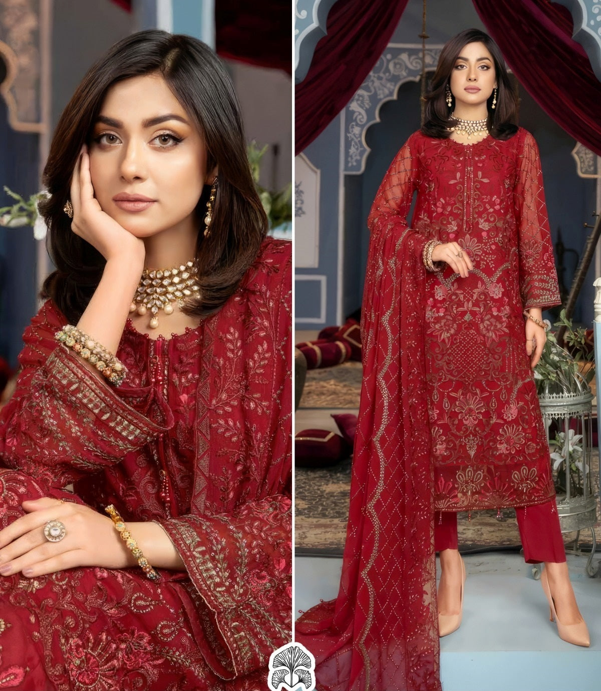 Pakistani Designer Hit Red Wedding & Party Wear Suit