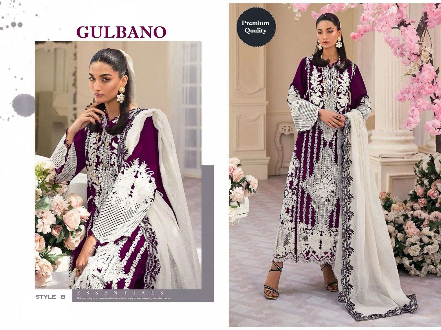 Gulbano Pakistani Designer Hit Cotton Embroidered Lawn Suit