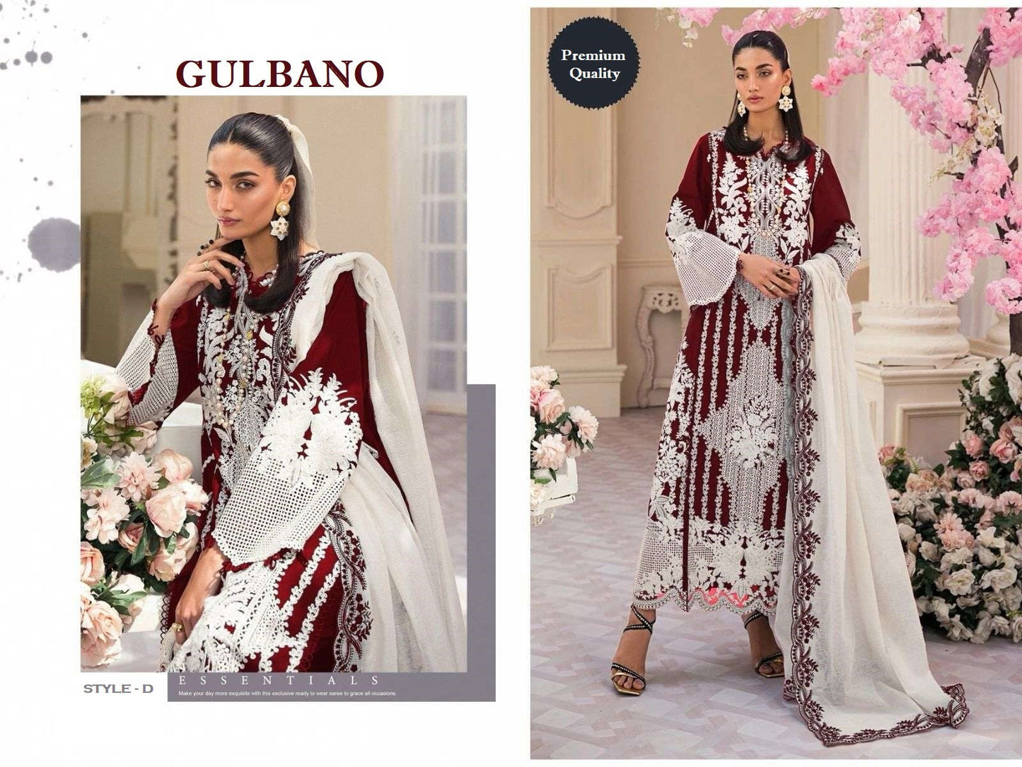 Gulbano Pakistani Designer Hit Cotton Embroidered Lawn Suit