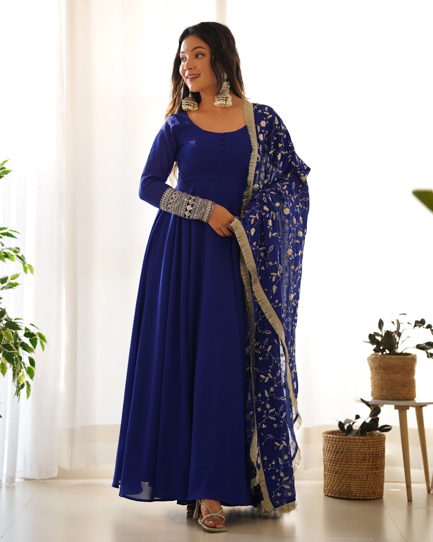 PRANAVI ANARKALI DUPATTA SET