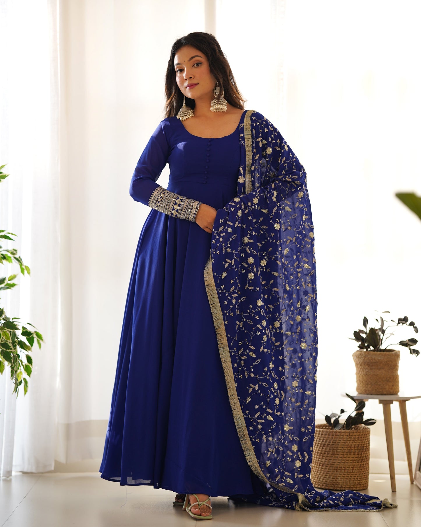 PRANAVI ANARKALI DUPATTA SET