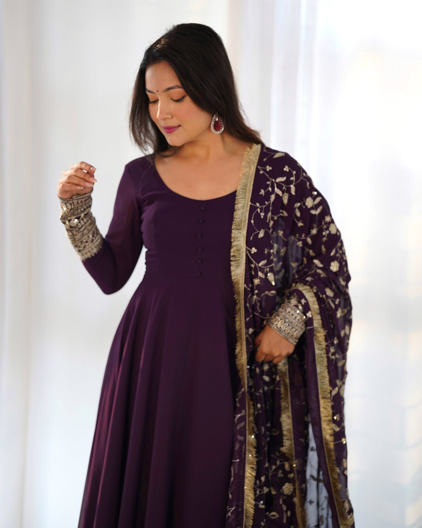 Malini's Beutifull Fancy Anarkali Suit Set