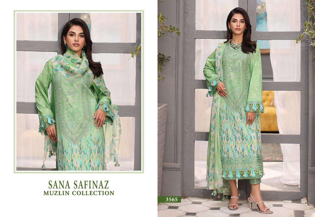 Sana Safinaz Pakistani Designer Embroidered Lawn Suit