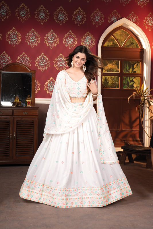 Liksha's 6 Sequins Heavy Embroidered Lehenga Choli