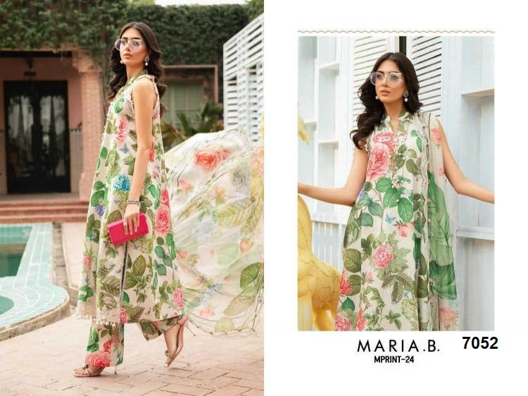 Maria B Mprint Pakistani Designer Stylish Hit Embroidered Lawn Suit