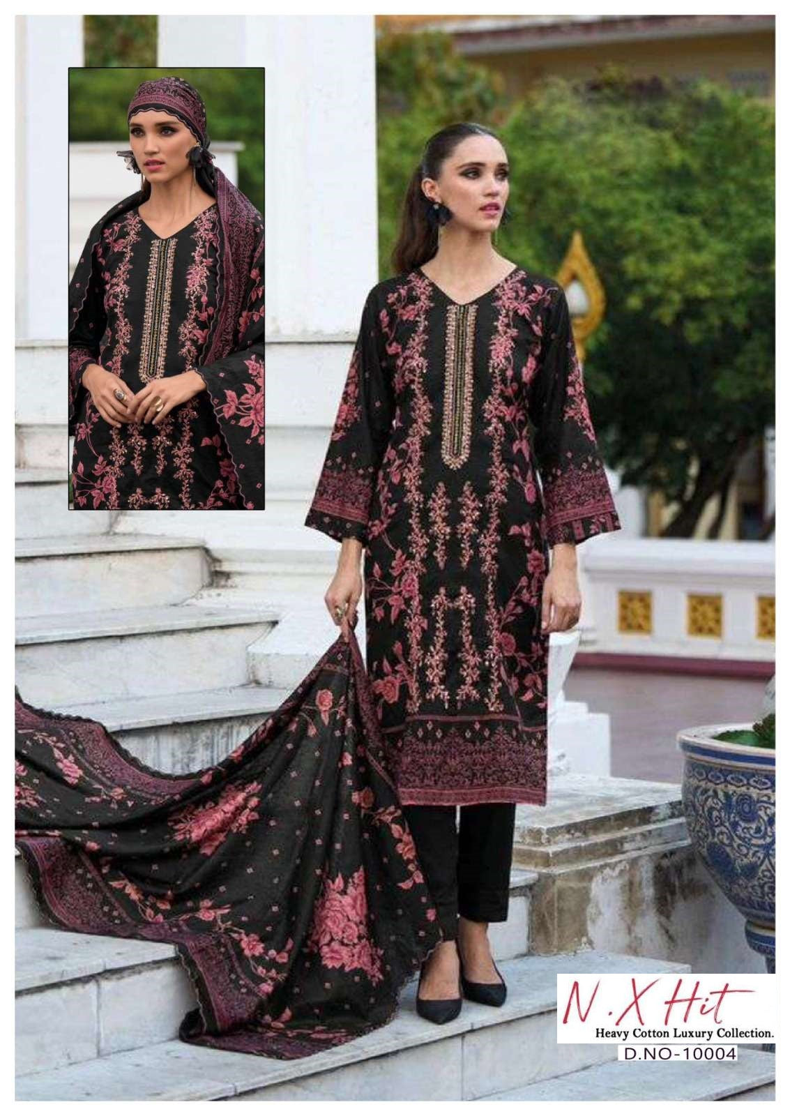 N.X Hits Pakistani Designer Pure Cotton Printed Suit