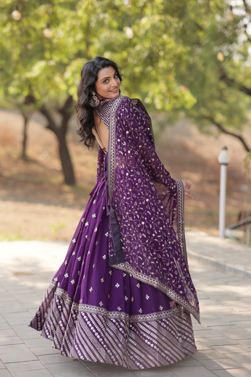 Karnavi's Heavy Embroidered Lehenga Choli