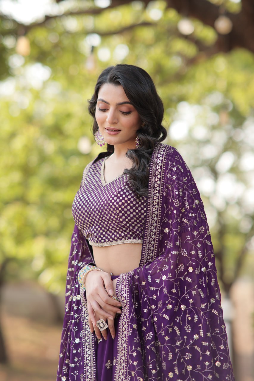 Karnavi's Heavy Embroidered Lehenga Choli