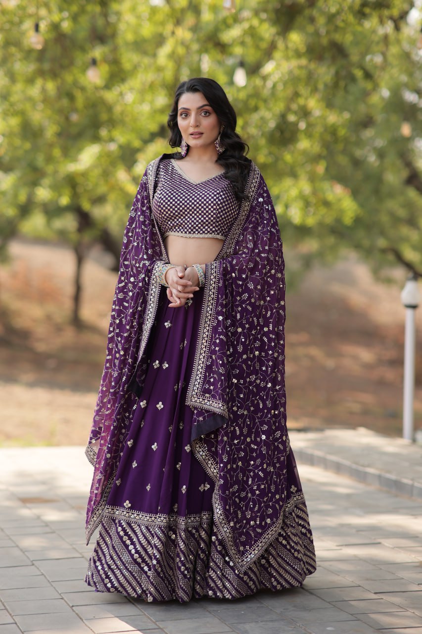 Karnavi's Heavy Embroidered Lehenga Choli