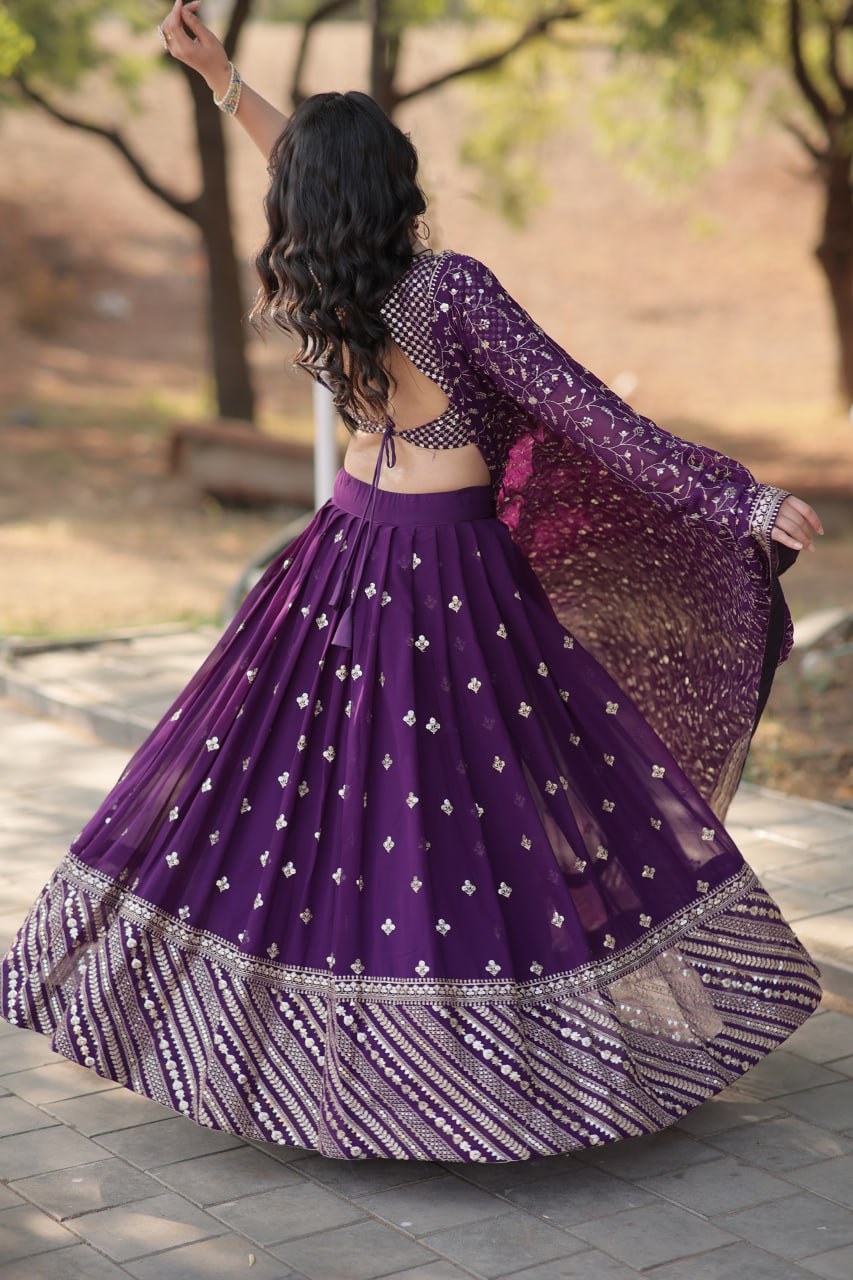 Karnavi's Heavy Embroidered Lehenga Choli