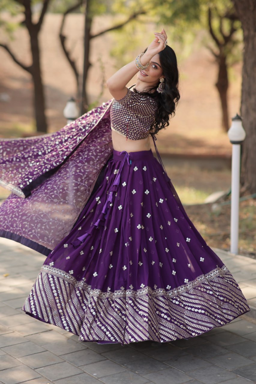 Karnavi's Heavy Embroidered Lehenga Choli