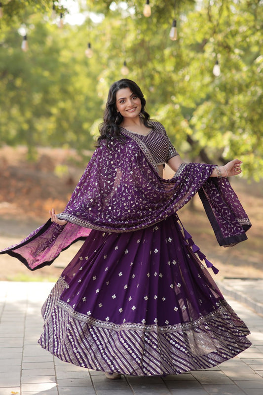 Karnavi's Heavy Embroidered Lehenga Choli