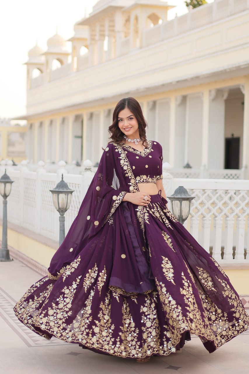 Jhanvi's Premium Quality Lehenga Choli With Fully Flaired