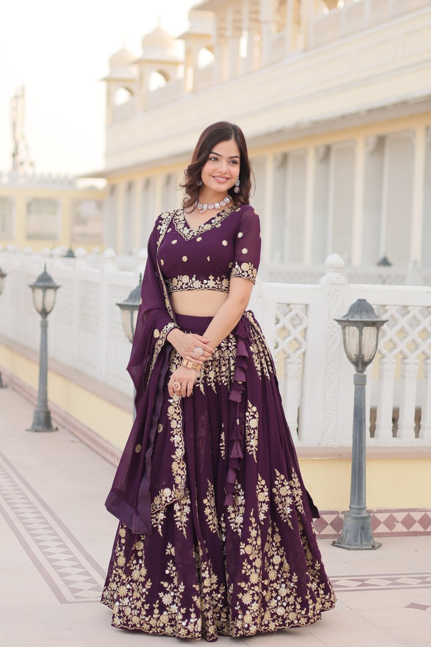 Jhanvi's Premium Quality Lehenga Choli With Fully Flaired