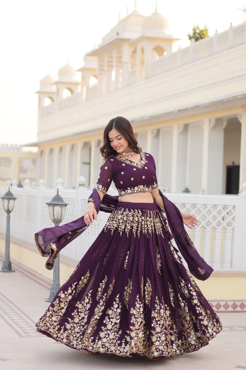 Jhanvi's Premium Quality Lehenga Choli With Fully Flaired