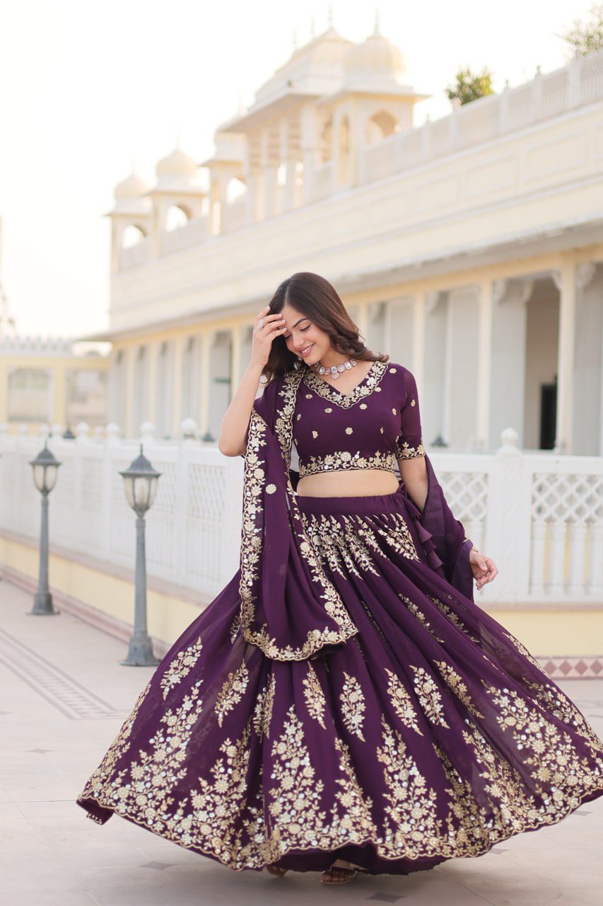 Jhanvi's Premium Quality Lehenga Choli With Fully Flaired