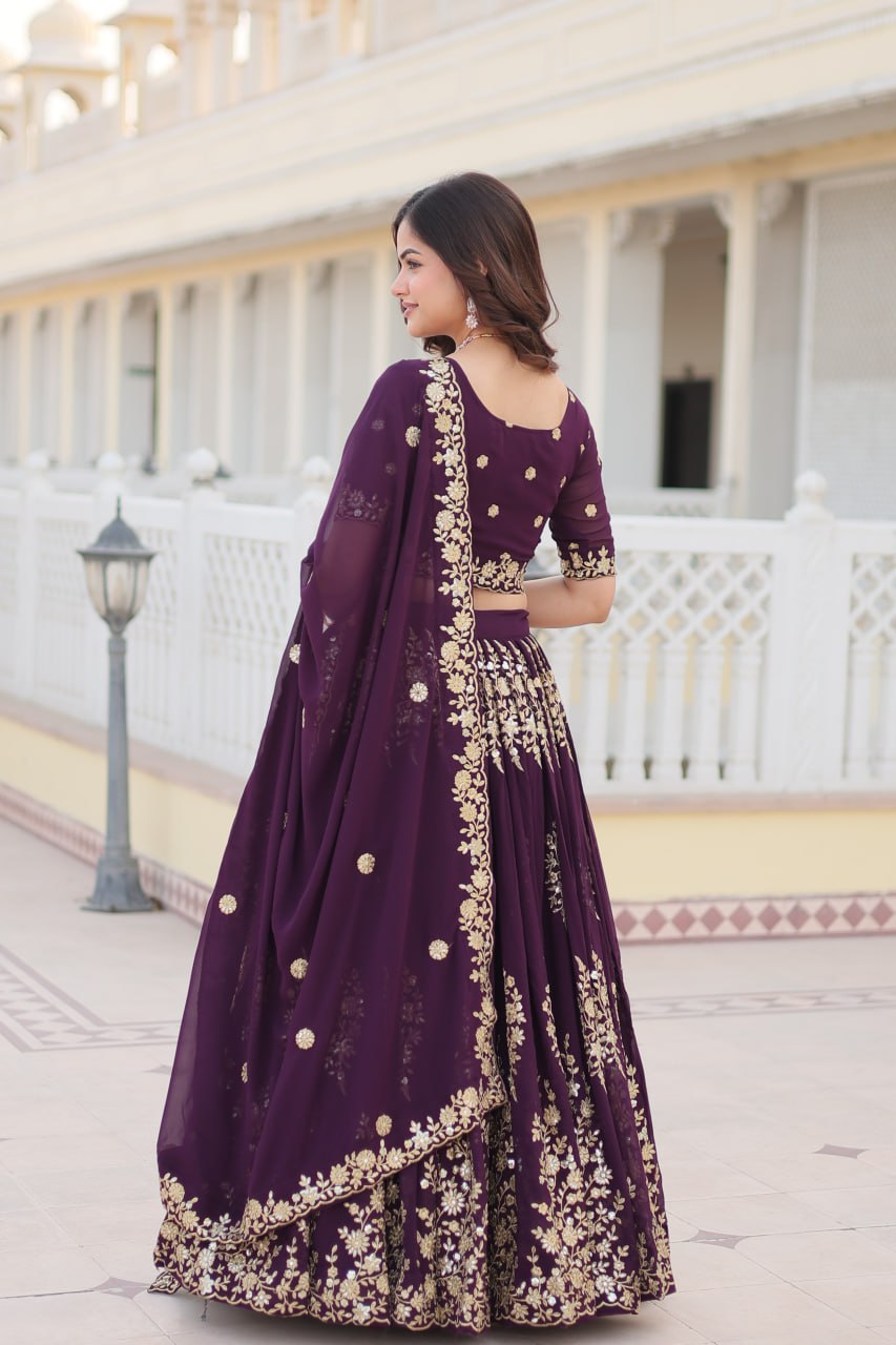 Jhanvi's Premium Quality Lehenga Choli With Fully Flaired