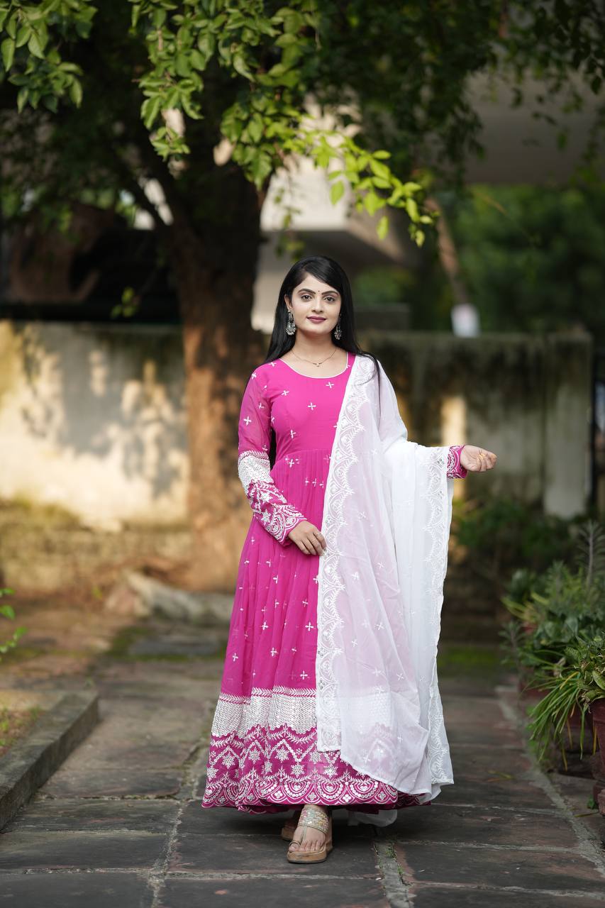 Chandni's Latest Anarkali Suit Set