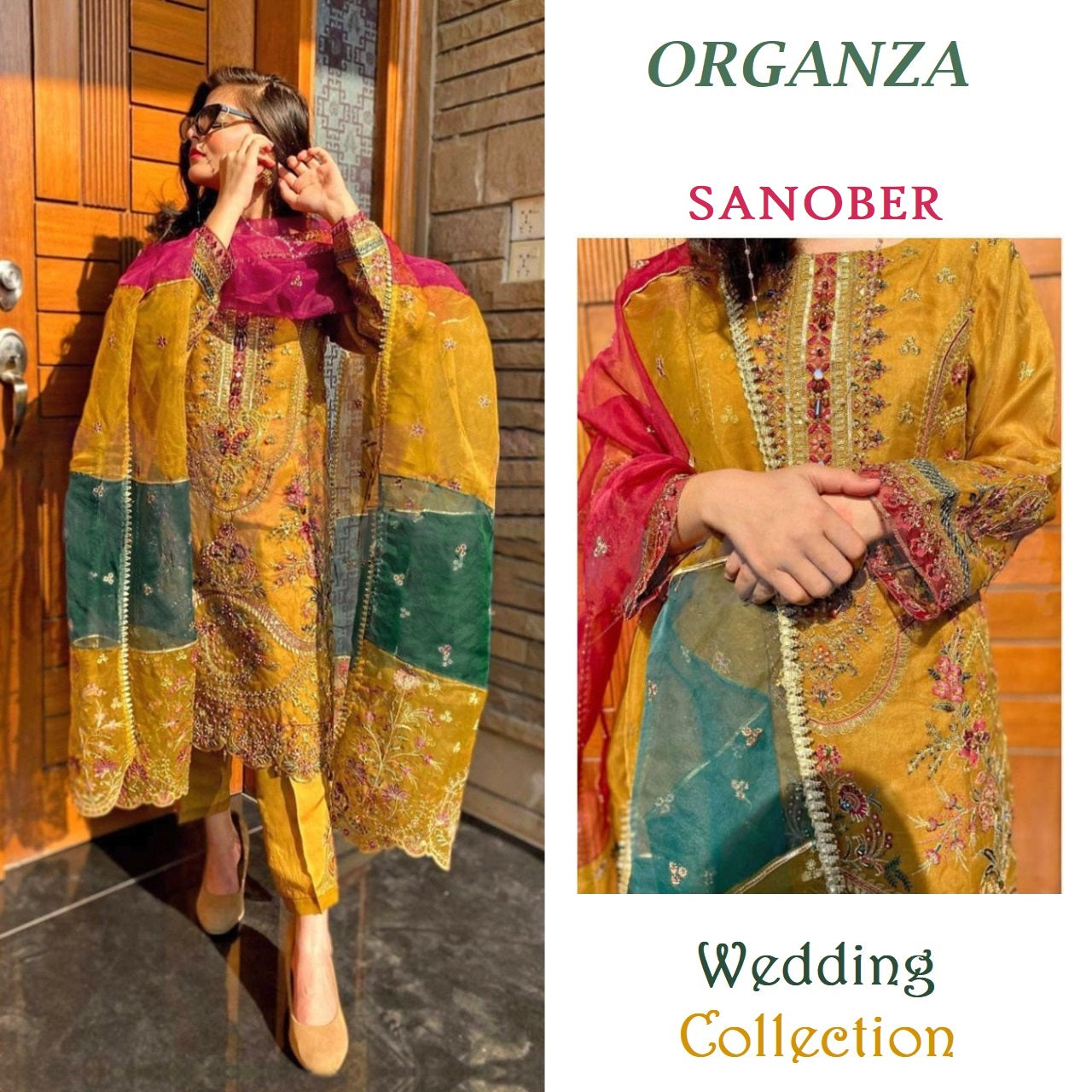 Sanober Pakistani Designer Hit Wedding Collection Party Wear Suit